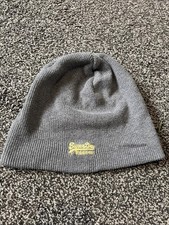 Grey SuperDry Beanie Hat