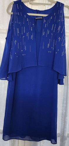 Ladies chiffon dress 14 - sz,