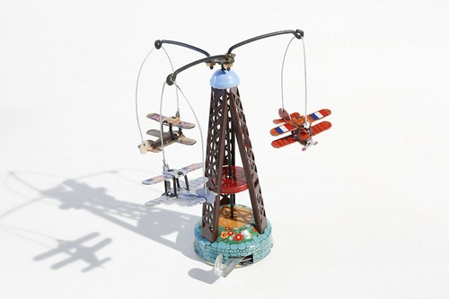 Biplane carousel retro - retro, /