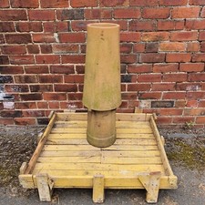 Large Reclaimed Buff Coloured Clay Vortex Chimney Pot 37" Delivery £100