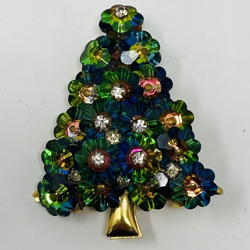 Vintage christmas tree - vintage, pin
