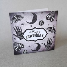 Mystical Birthday Card Witch