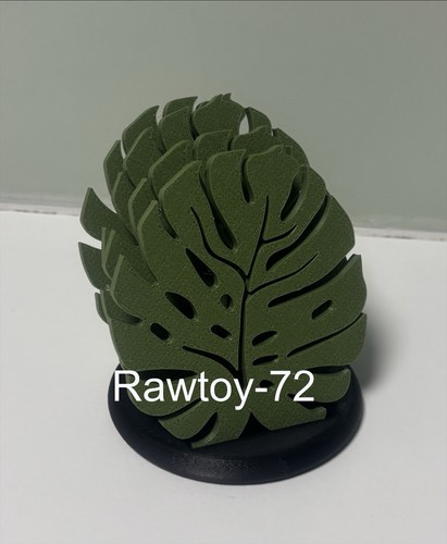 Monstera leaf coasters - set, of