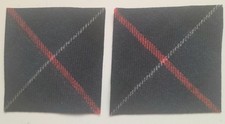 special offer Two, 2 WW2 British Army KOSB budget tartan patches for battledress