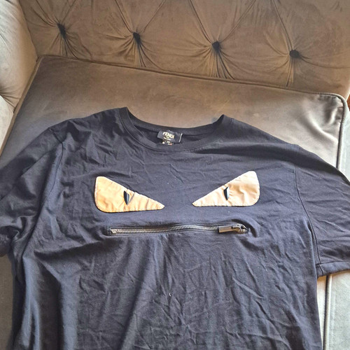 Fendi men black crew neck - crew,