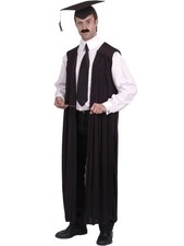 Smiffys Teachers Gown, Black