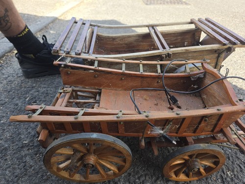 Wooden horse cart carriage - wooden,