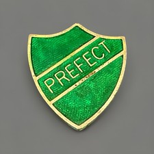 Vintage Gold Tone Green Enamel