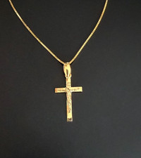 Gold Cross Necklace or Pendant