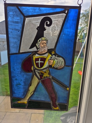 Stained glass panel by - ,
