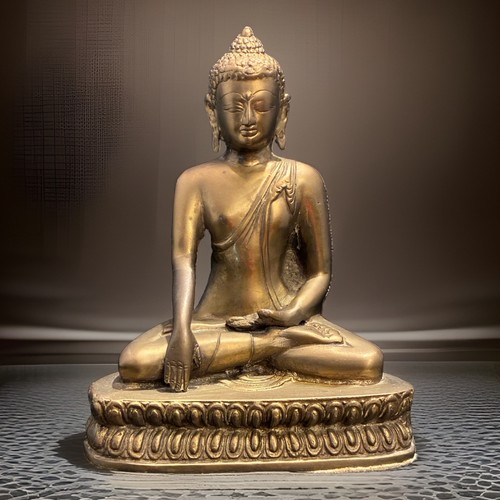 Brass bronze shakyamuni - brass/bronze,