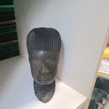 African Hand Carved Hardwood female Head/Figure/Bust. . Home Decor