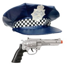 Police Hat & FBI Gun Prop