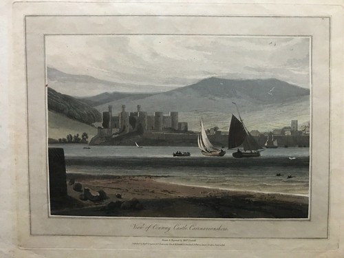 1815 antique print conwy - 1815,