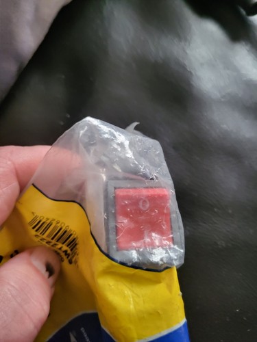 Red rocker off switch - red,