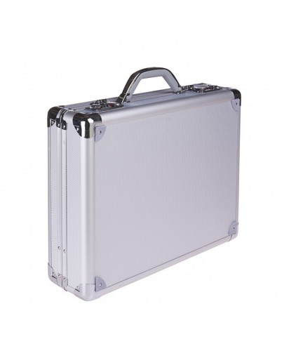 Aluminum silver secure lock - aluminum,