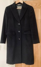 max mara black alpaca wool