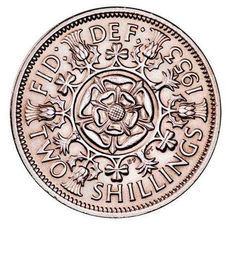 Florin two shilling eliz - florin/two,
