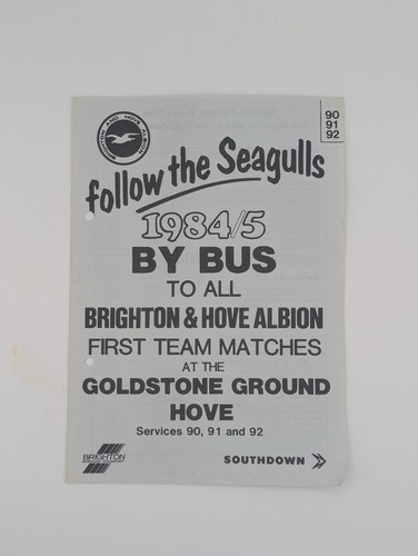 1984 brighton hove - hove, albion