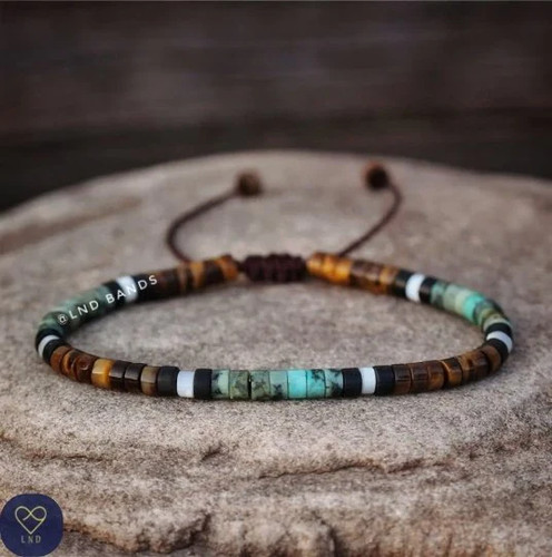 African turquoise with tiger - african,
