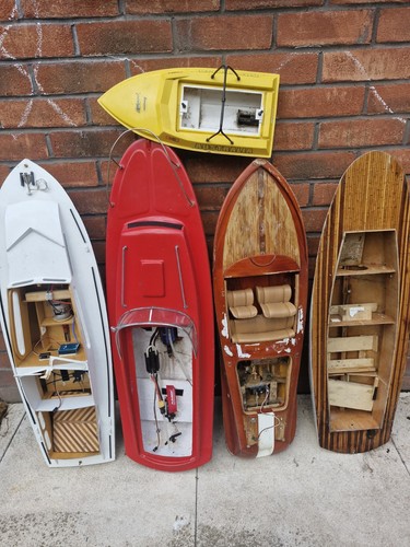 Vintage boats wooden model - rc,