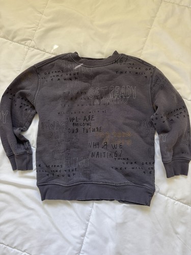 Zara grey crewneck pullover - zara,