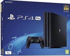 Sony PlayStation 4 PS4 Pro 1TB Video Game Console Black Boxed + Games BUNDLE