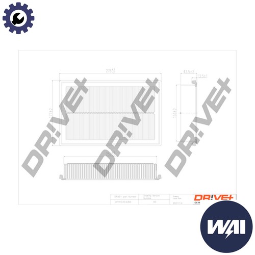 Air filter dp1110 - air, for