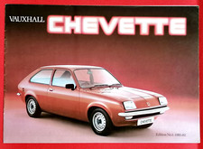 1981-82 VAUXHALL CHEVETTE Sales Brochure - Hatch Saloon Est ES E L GL Excellent