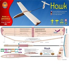 Hiesbok hawk model glider kit - hiesbok,
