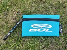 Vintage Rare Retro GUL Pencil Case Neoprene Old School Turquoise Green