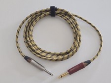 Neutrik Silent Straight Jacks Guitar Instrument Cable 10ft Brown Vintage Yellow