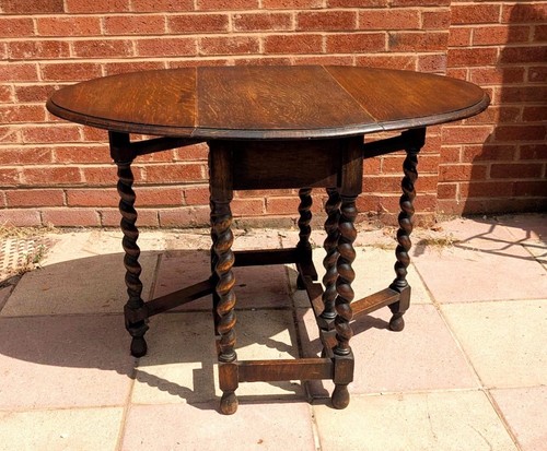 Vintage wooden gateleg drop - gateleg,