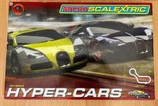 Micro SCALEXTRIC Hyper Cars BUGATTI VERYON 1:64 COMPLETE Works Great! 5 Yrs+