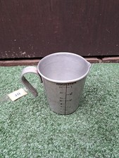 Vintage Aluminium 1 Pint Measuring Jug Farm Dairy (#040)