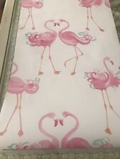 1 x Pretty Flamingo Pink Girls Kids wallpaper *slight damage*