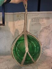 Large green glass Buoy/ Float Nautical 20cm