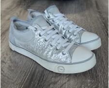 UGG Evera Metallica Silver Low Tops Shoes Sneakers Womens UK 4.5 US 6 Shearling
