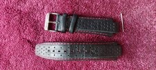 ** ACCURIST BLACK/RED WATCH STRAP 12MM LUG TO LUG **