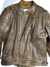 Goldtop leather motorcycle - leather,