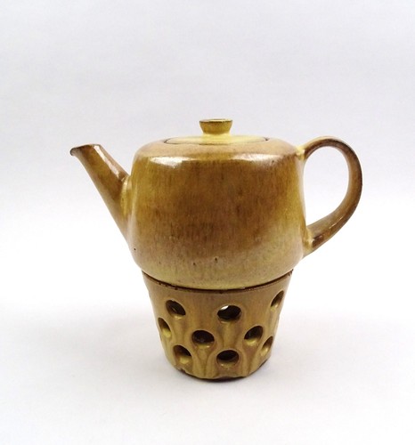 Mid century teapot with - with, warmer