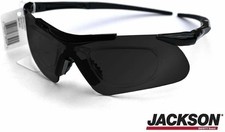 Jackson Smoke Safety Glasses, Anti-Fog, Scratch-Resistant, Frameless