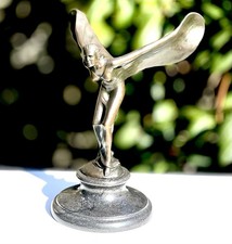 Rolls Royce Bronze Signed Large Showroom Display Car Mascot Hood Ornament