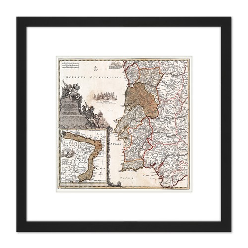Map antique 1704 homann - 1704,