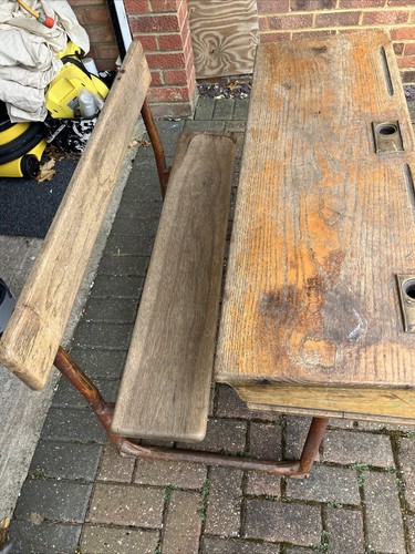 Old wooden school double - wooden,