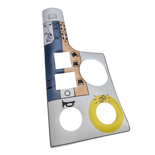 Control box decal for skyjack - control,