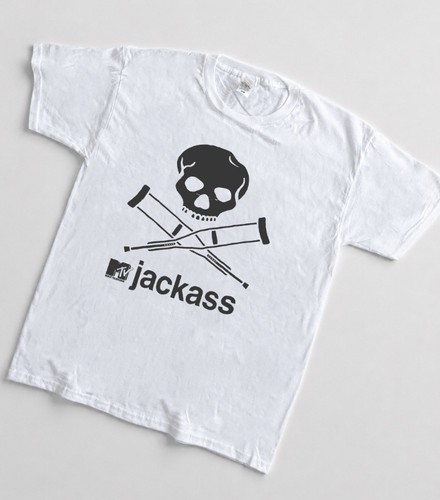 White jackass mtv shirt size - white,
