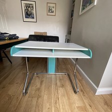 Vintage Turquoise possibly French School Desk 