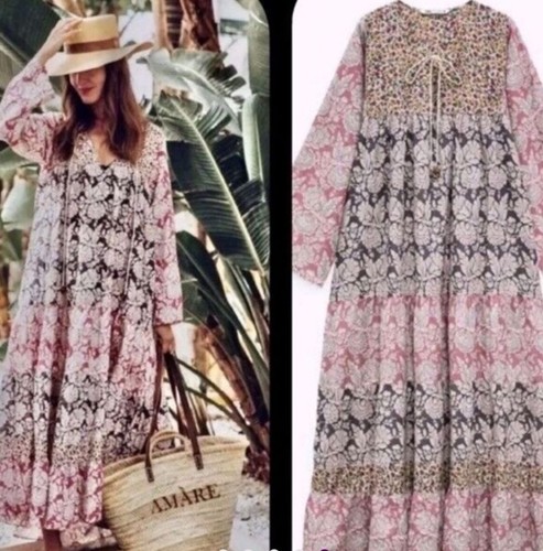 Zara pink patchwork - pink, floral