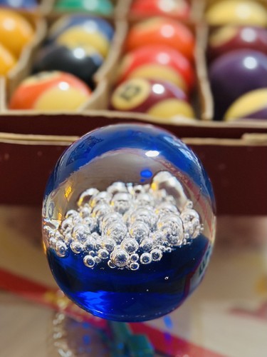 Vintage hand blown - vintage, blue